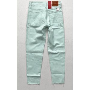 NEW Women’s Size 25 LEVIS Nwt Wedgie Fit High Rise Jeans Mint Green 228610016